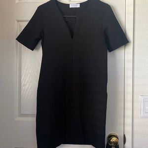 Black shift dress